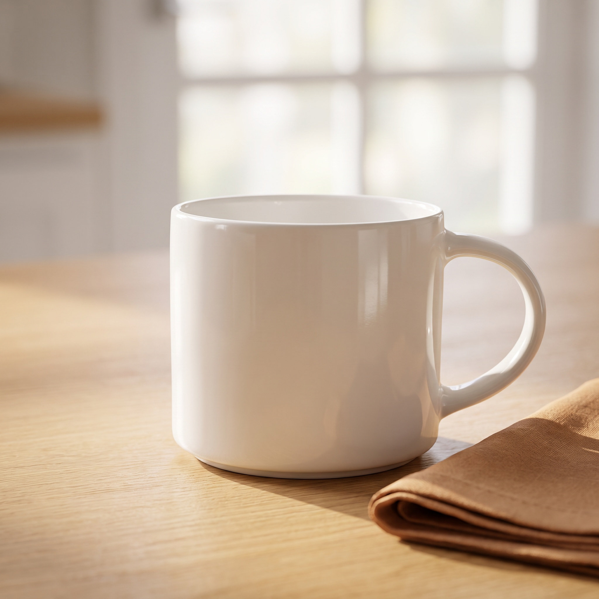 Sublimation Mug White - Weiße Keramik-Kaffeetasse 15 Oz mit Henkel,