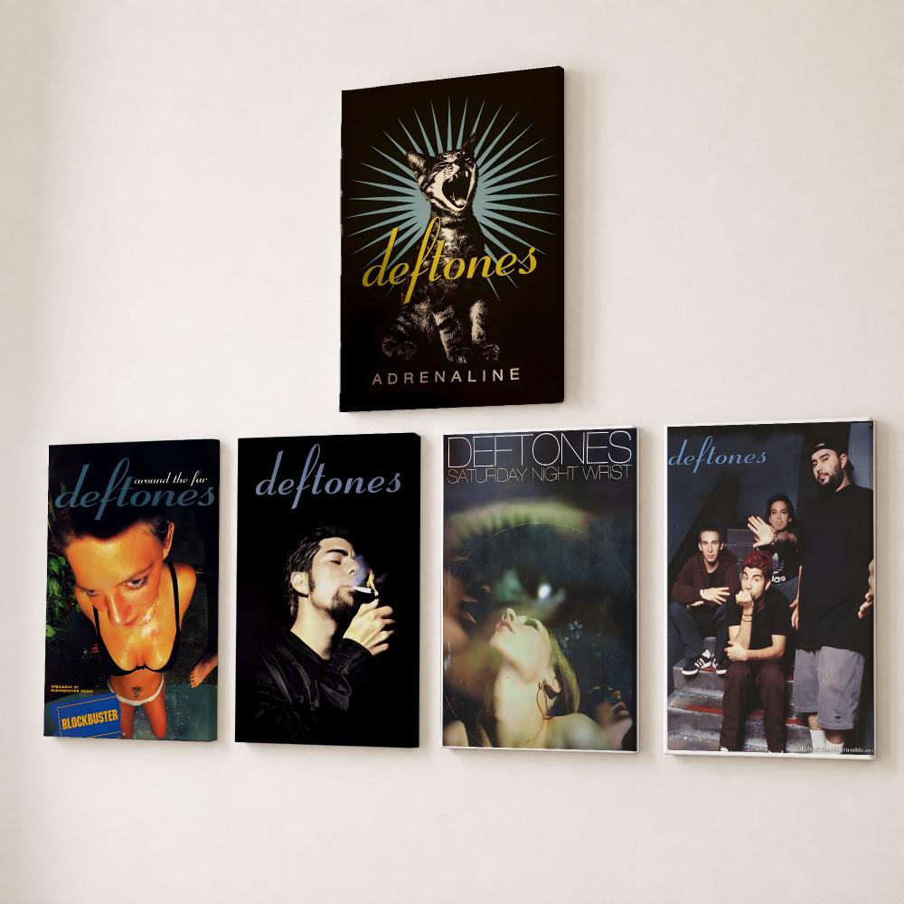 Canvas Wrap Ready - Rockband D-Deftones Gemälde Kalligraphie HD Leinwand