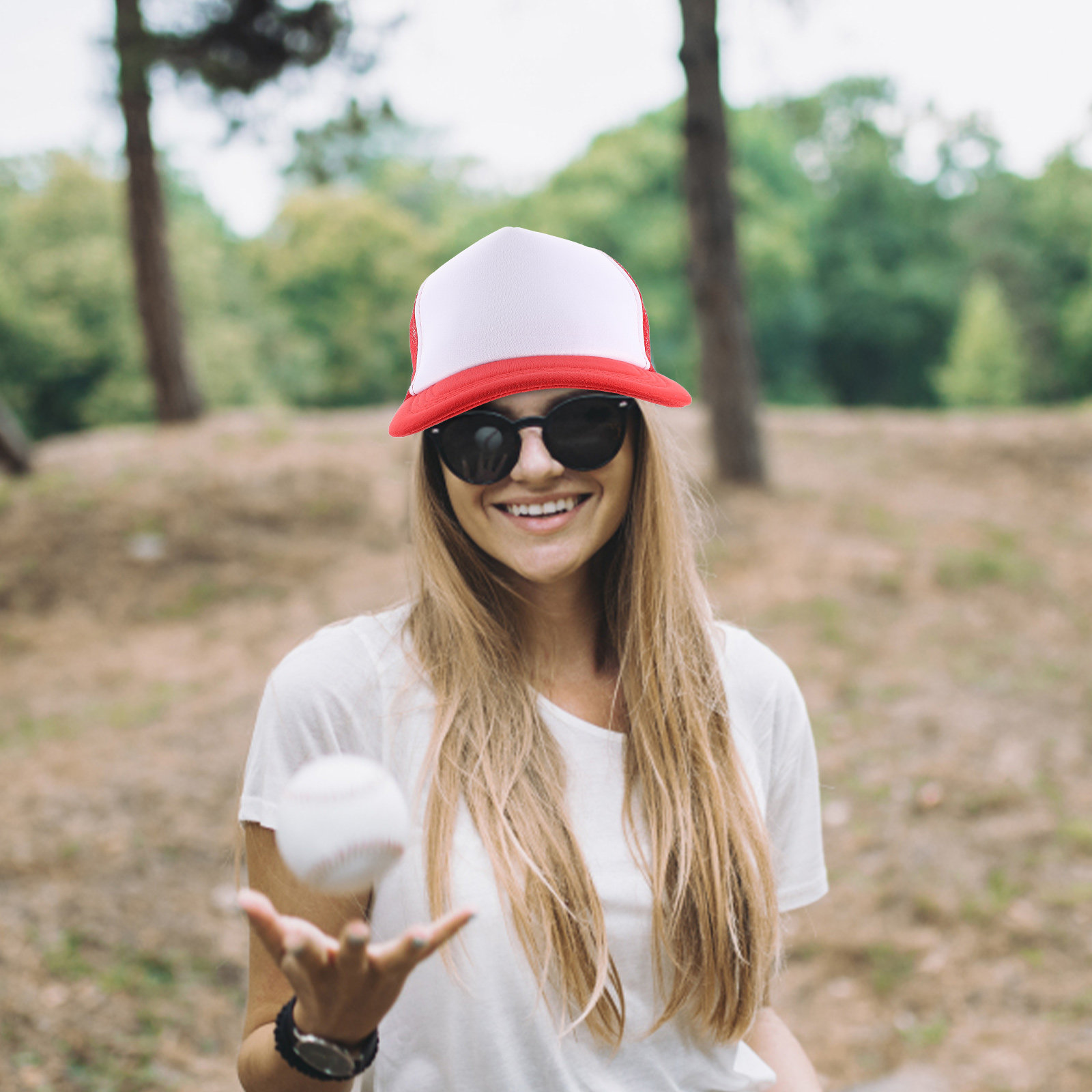 Hat Sublimation Blank - 10 Stück Leere Mesh-Baseballkappen für DIY-Sublimationsdruck,