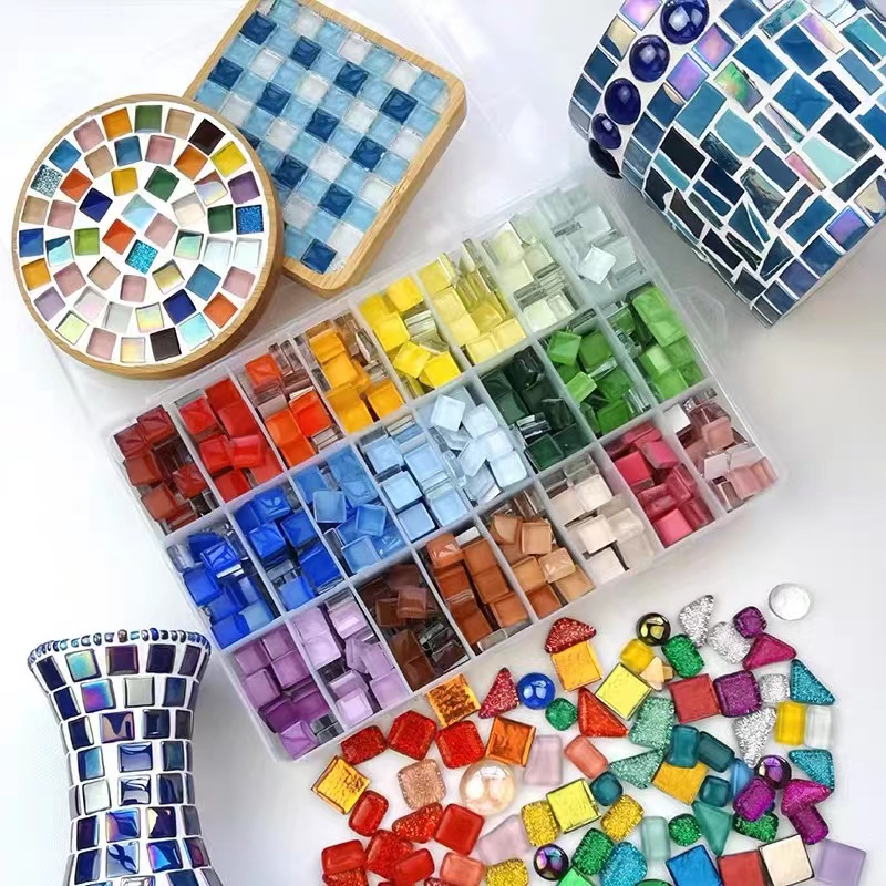 Ceramic Tile Blank - DIY Keramik Mosaik Glas 50 Stück