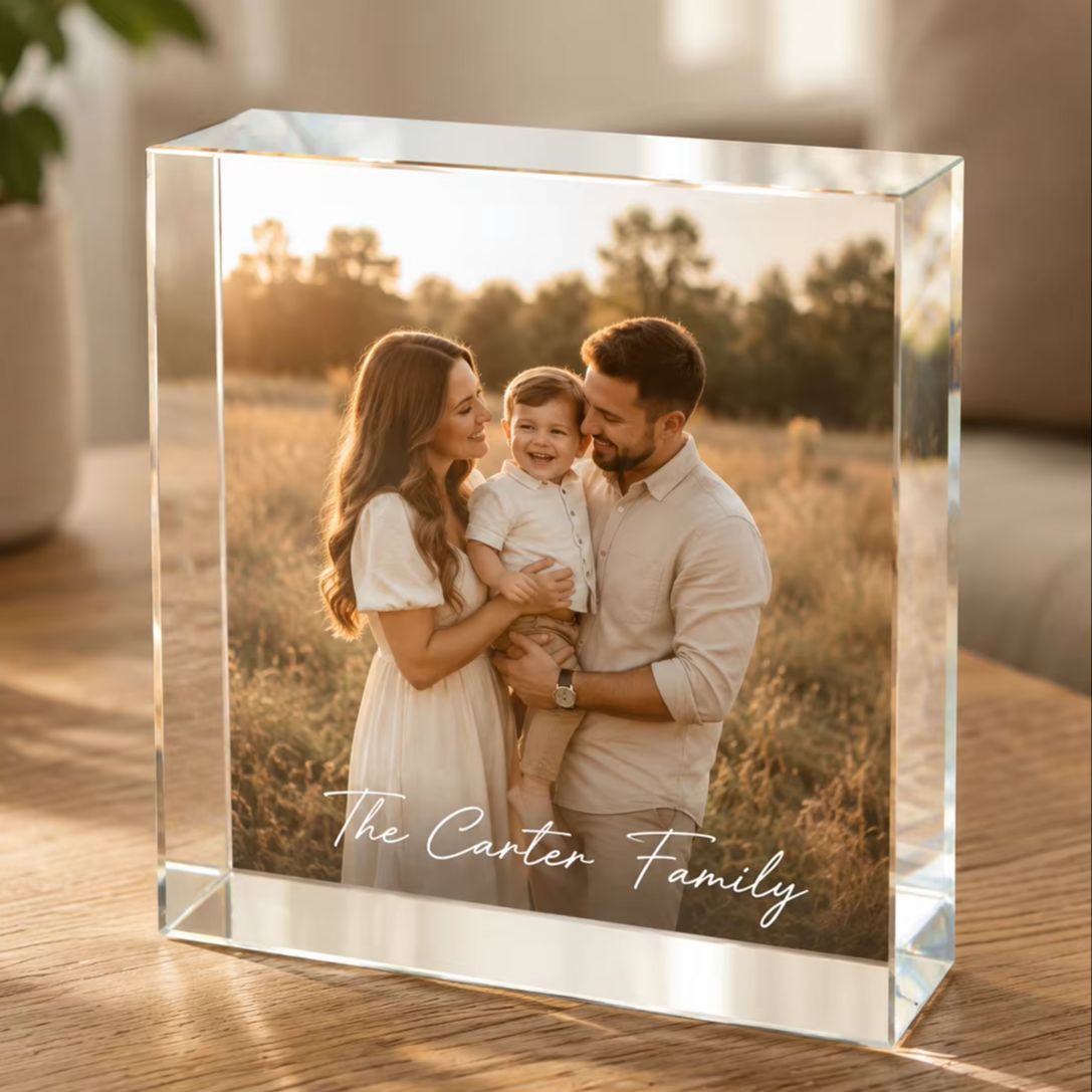 Personalisierter Familien-Acry – Photo Acrylic Block Bewertung und Preis