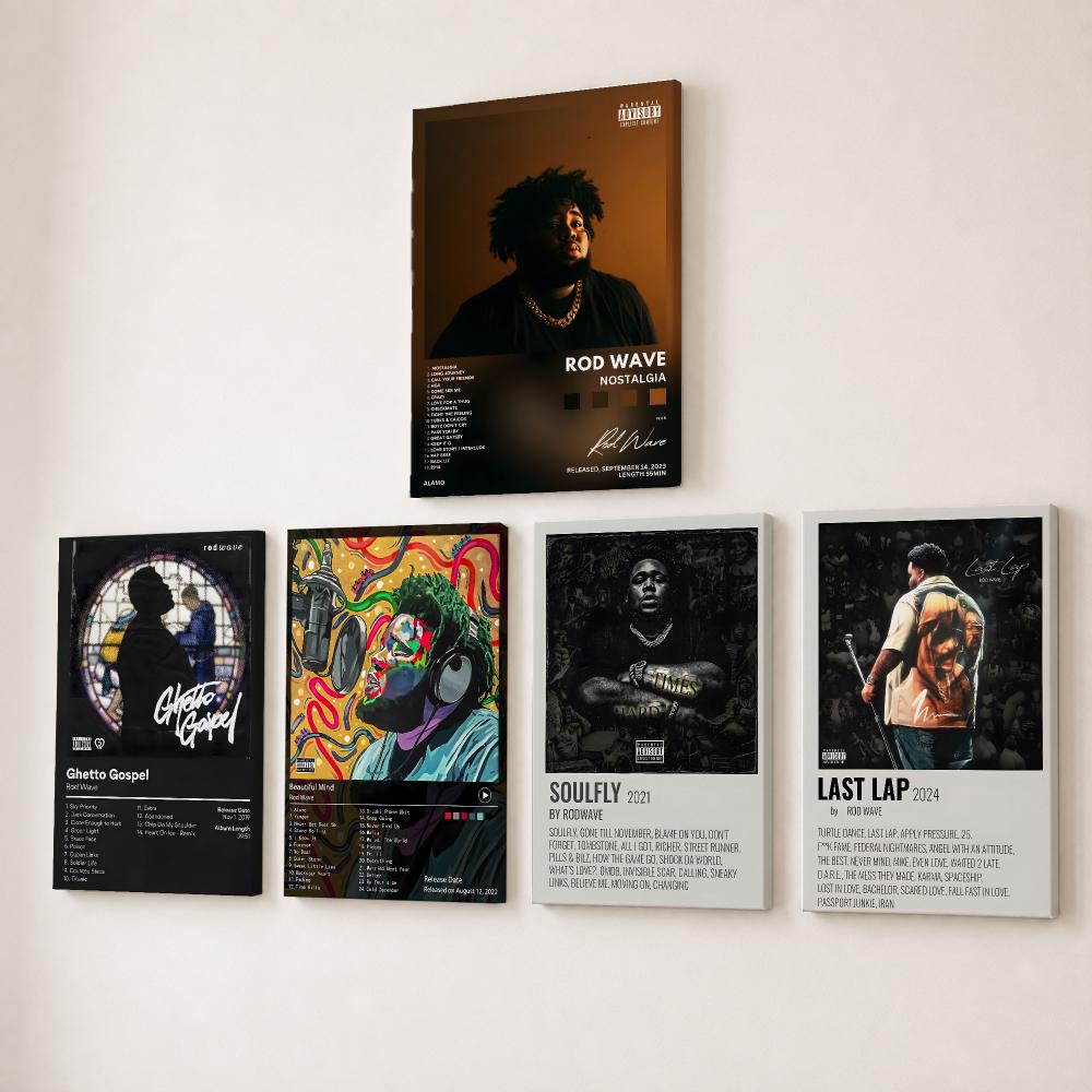 Rapper-Sänger R-Rod Wave Gemäl – Canvas Wrap Ready Bewertung und Preis