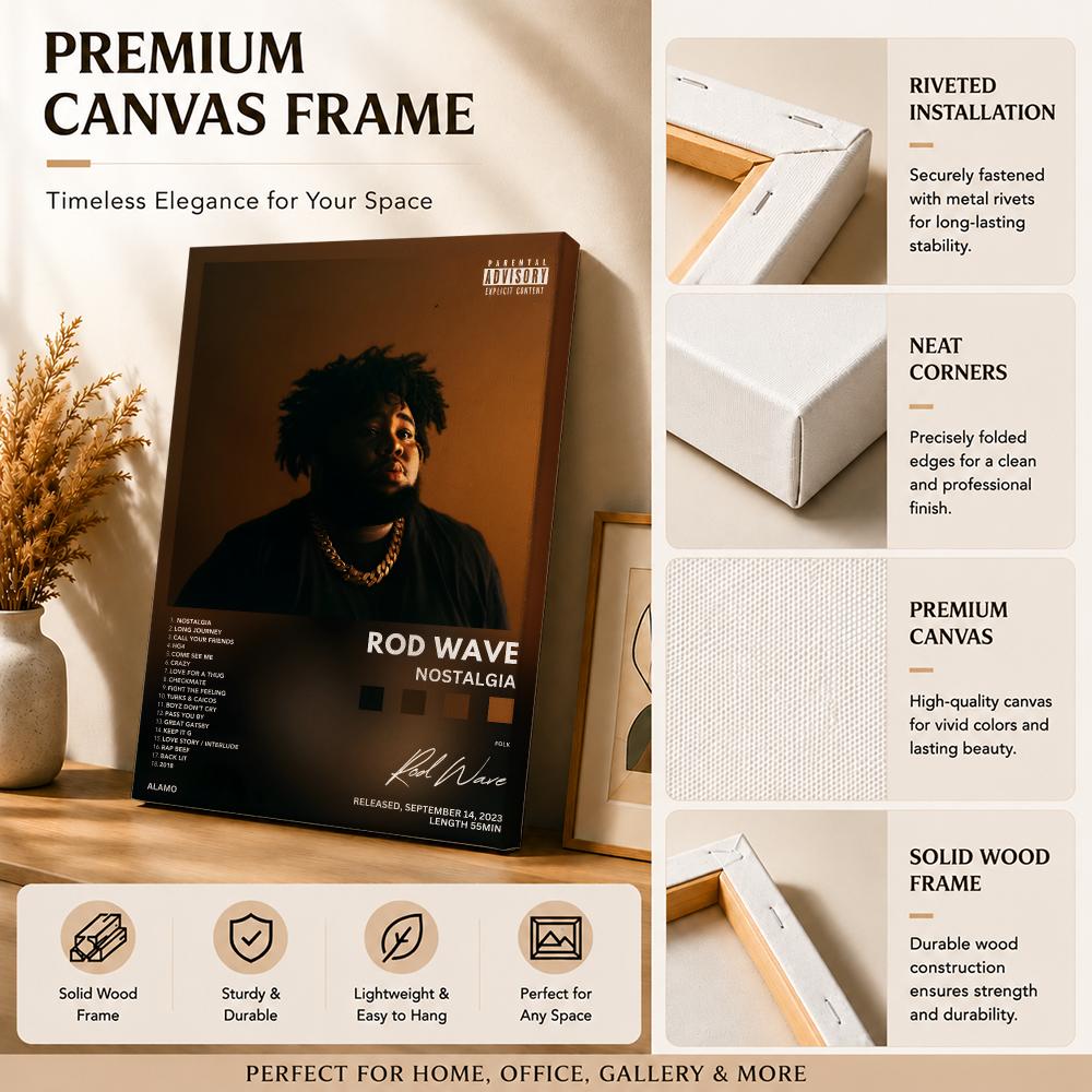 Rapper-Sänger R-Rod Wave Gemäl – Canvas Wrap Ready Bewertung und Preis