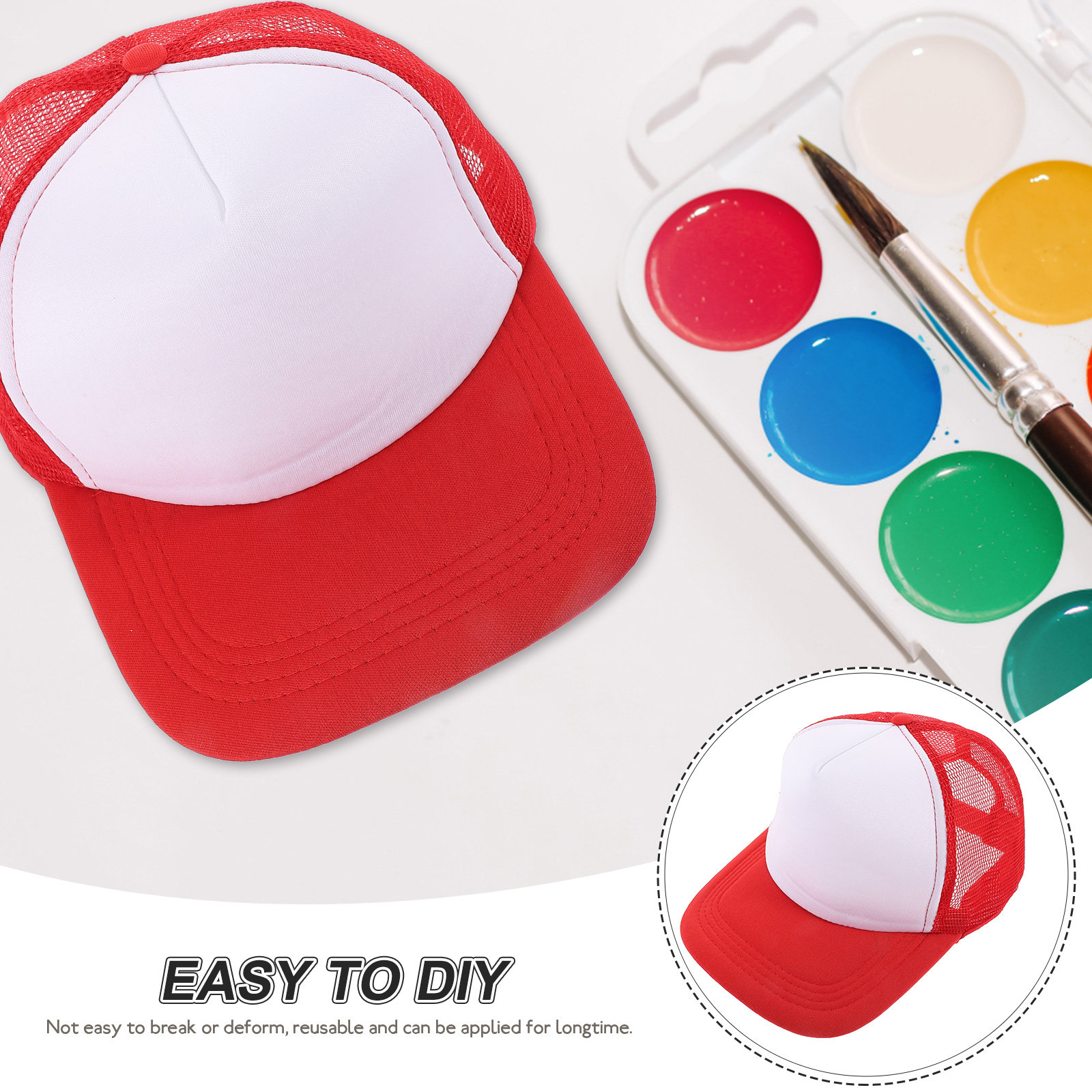 10 Stück Leere Mesh-Baseballka – Hat Sublimation Blank Bewertung und Preis