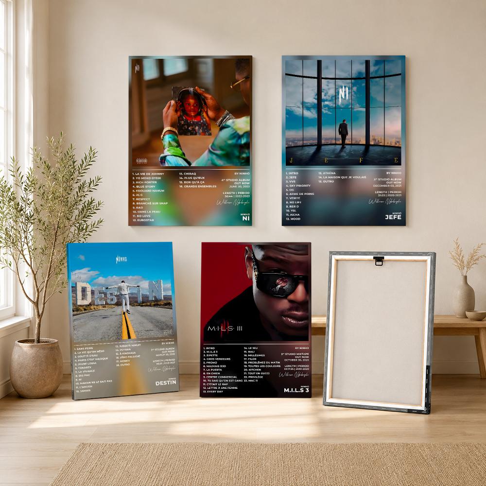 Sänger Rapper N-ninho Gemälde  – Canvas Wrap Ready Bewertung und Preis
