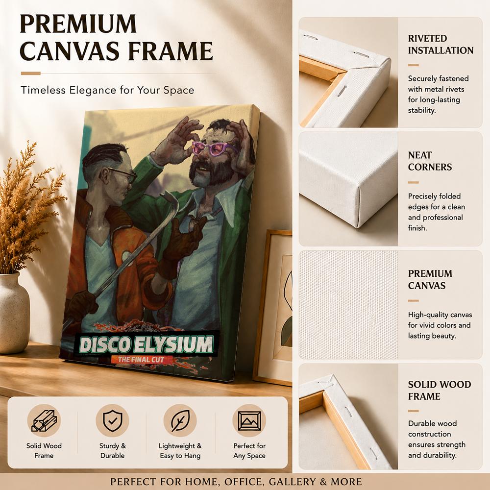 D-Disco Elysium Heißes Videosp – Canvas Wrap Ready Bewertung und Preis