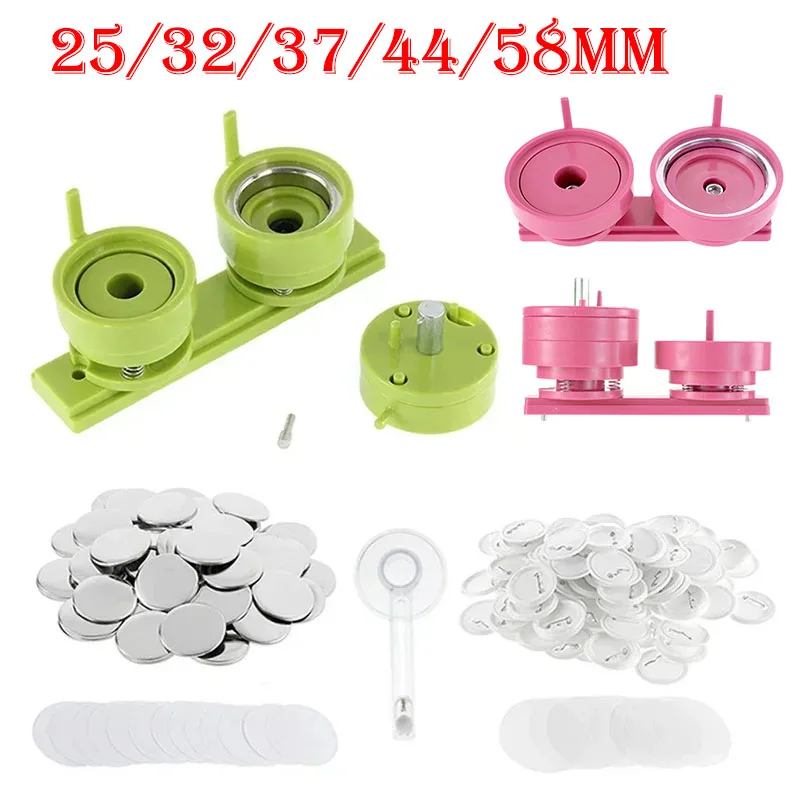 100Sets 25/32/37/44/58mm Abzei – Button Badge Blank Bewertung und Preis